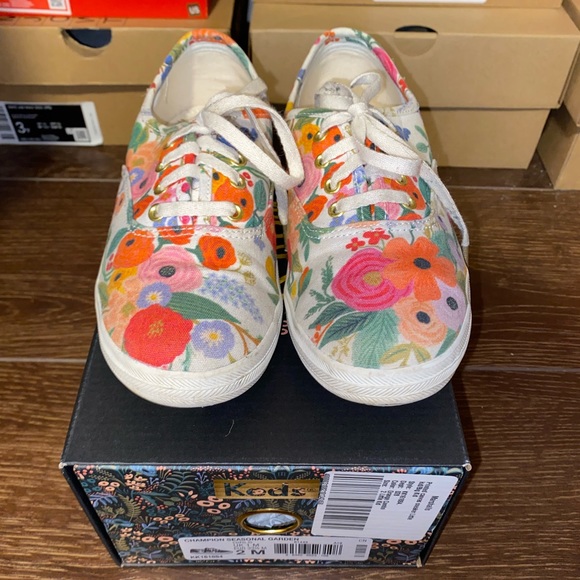 Keds & Rifle Paper Co collab Champion Sneaker size 2 VGUC - Picture 2 of 4